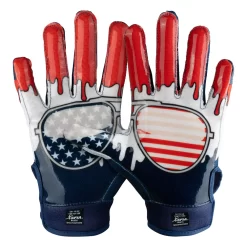 Cutters Game Day Football Receiver Gloves Stars & Stripes