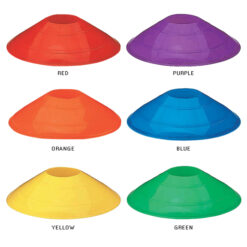 Martin Sports Rainbow Saucer Half Cones Set of 6