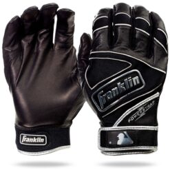 FRANKLIN MLB POWERSTRAP CHROME BATTING GLOVES | ADULT