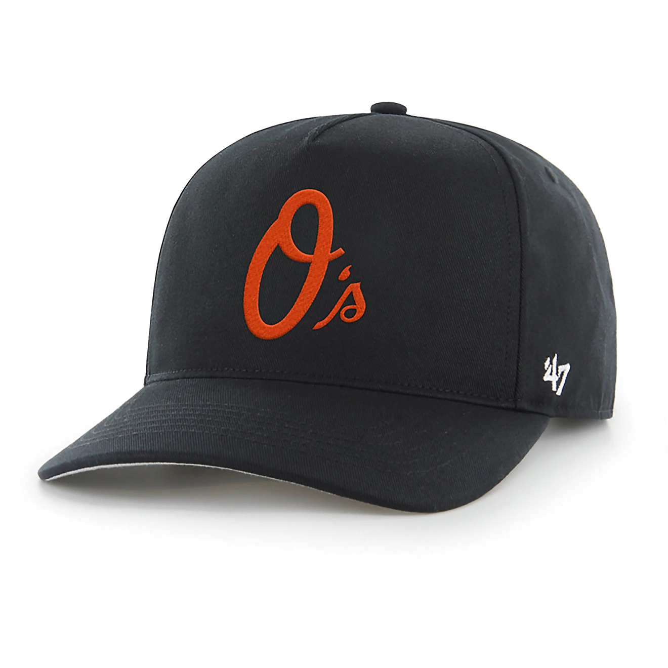 Baltimore Orioles Black Hat Orange O's Logo 47 Brand