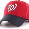 Washington Nationals Red Hat Blue Brim 47 Brand