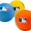 Foam Baseballs Blue Yellow Orange