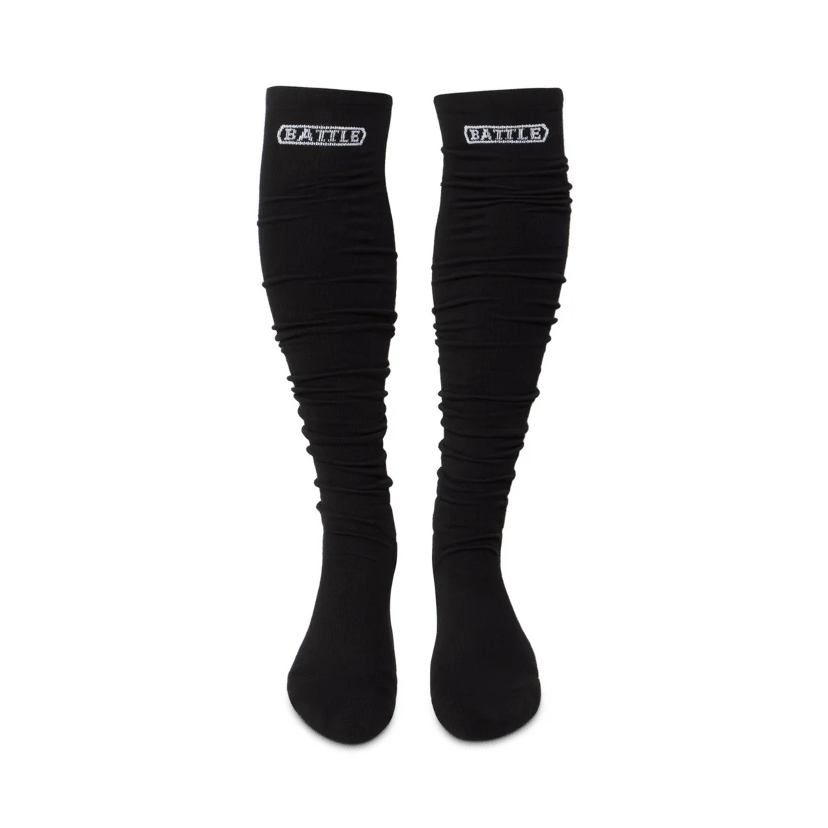 Battle Sports Football Scrunch Socks Black