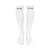 Battle Sports Football Scrunch Socks White