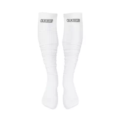Battle Sports Football Scrunch Socks White