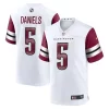 White Jayden Daniels Commanders Jersey